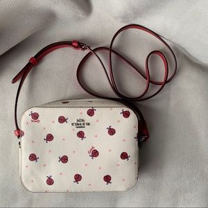 COACH // MINI CAMERA BAG WITH LADYBUG PRINT